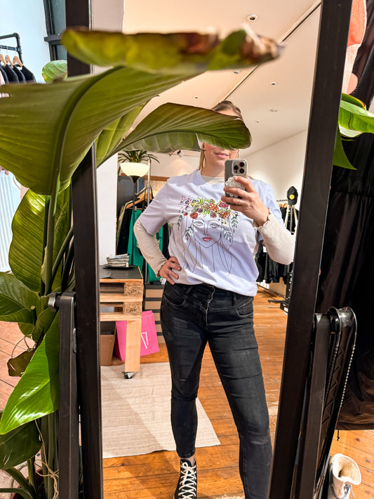 Blumenmädchen - Unisex Shirt lavendel