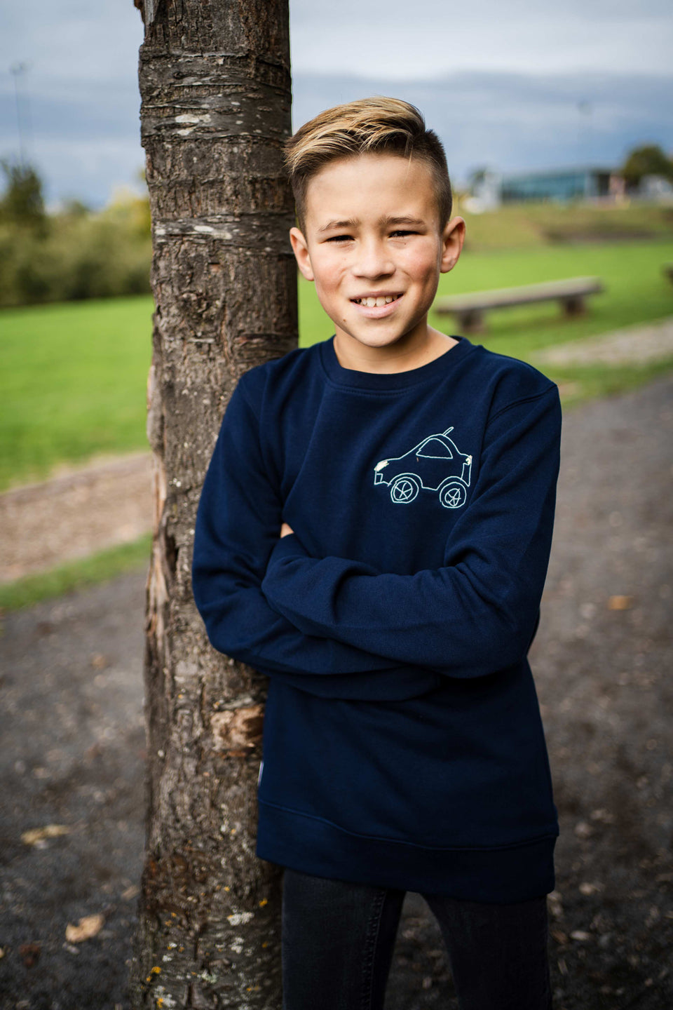 4littlearts Kinderkleidung Bio Kleidung Bio Kinderkleider Sweatshirt nachhaltig Pulli bestickt