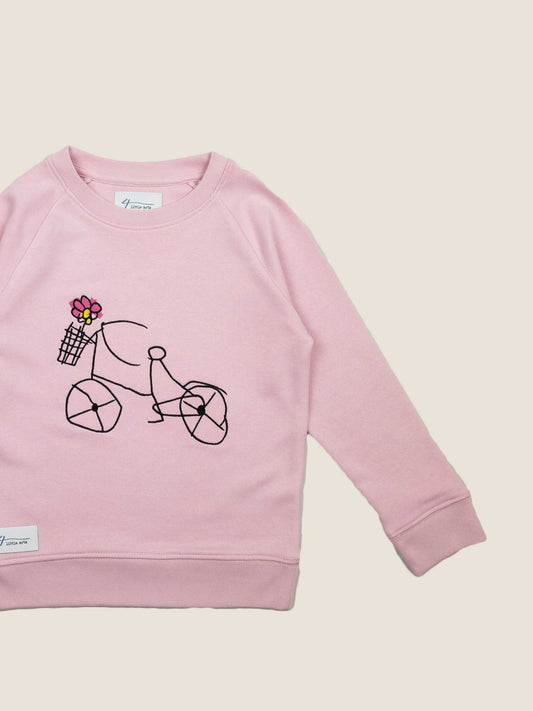 4littlearts Kinderkleidung Bio Kleidung Bio Kinderkleider Sweatshirt nachhaltig Pulli bestickt